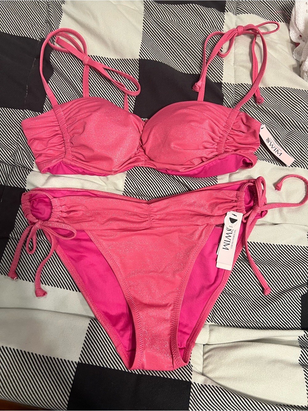 Victoria's Secret Pink Shimmer Bikini Set